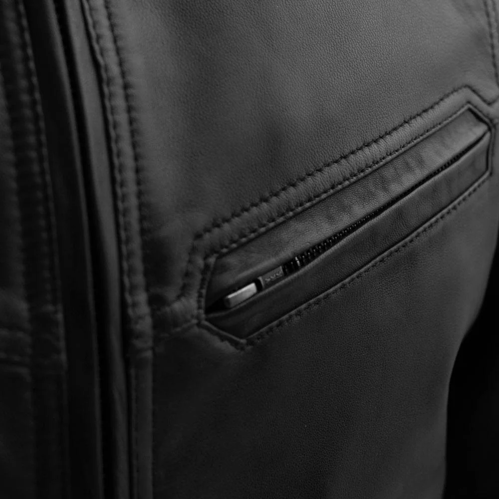 Aviator Mens Bomber Leather Jacket - Image 9