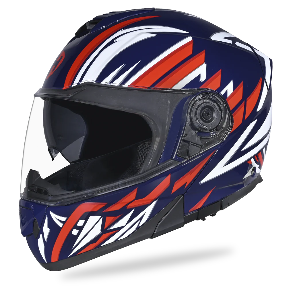 Daytona Glide Modular Motorcycle Helmet - DOT Approved, Bluetooth Ready, Dual Visor, Men/Women/Youth - W/ Liberty - Image 2