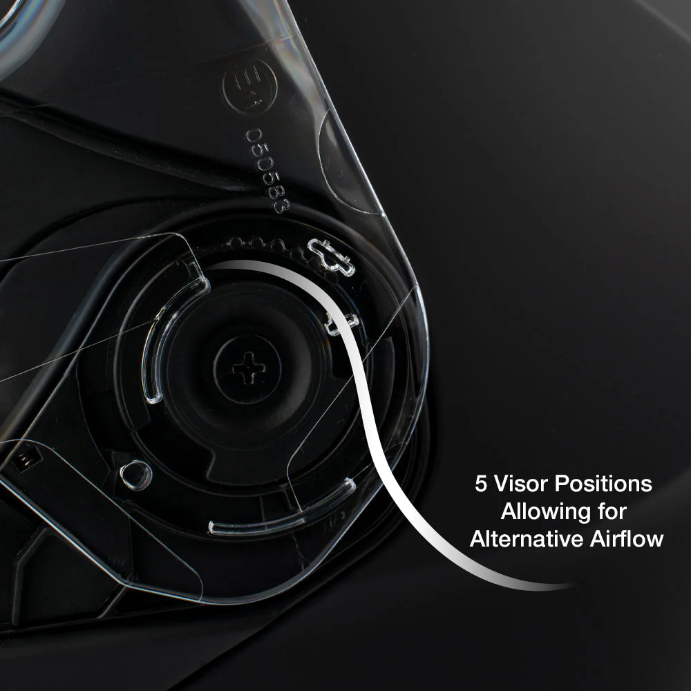Daytona Glide Modular Motorcycle Helmet - DOT Approved, Bluetooth Ready, Dual Visor, Men/Women/Youth - W/ Phoenix - Image 8