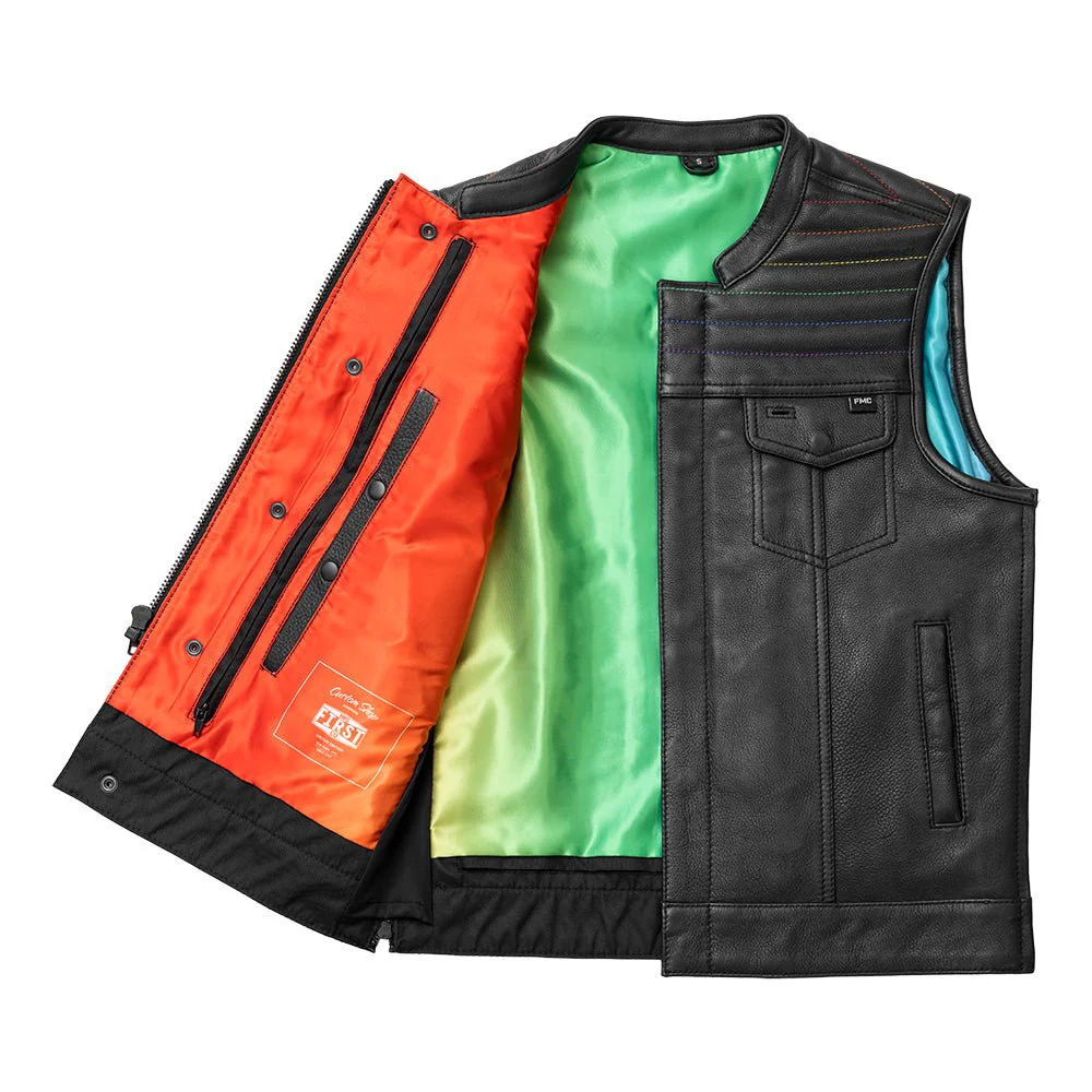 Dio - Men's Leather Motorcycle Vest - Limited Edition - Image 6