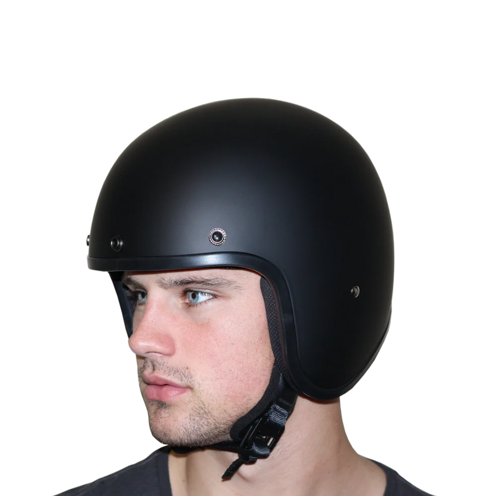 DOT Approved Daytona Cruiser Open Face Motorcycle Helmet - Men, Women & Youth - With Visor & Graphics - W/ Money - Image 8