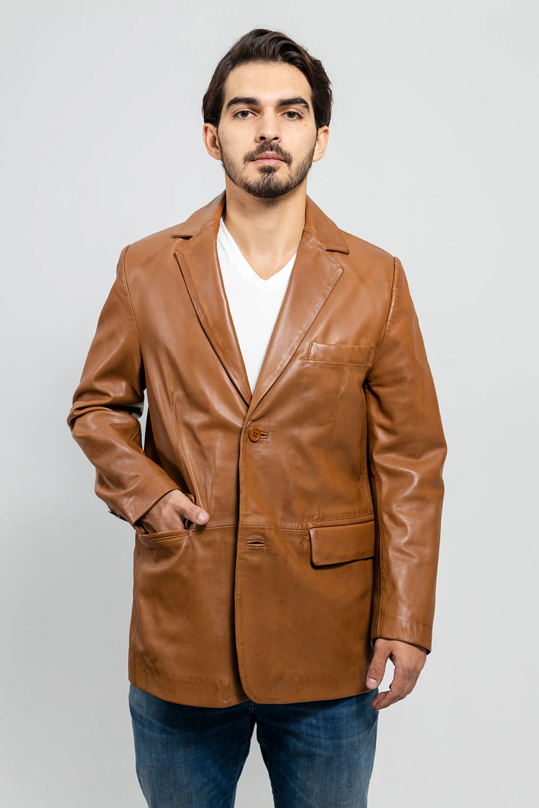 Esquire Mens Leather Jacket - Image 10