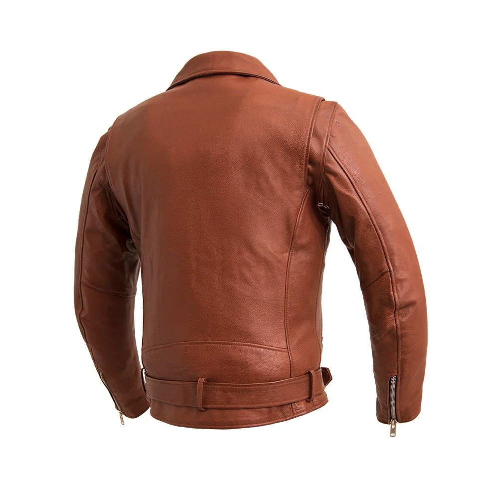 Fillmore Men's Motorcycle Leather Jacket - Image 6