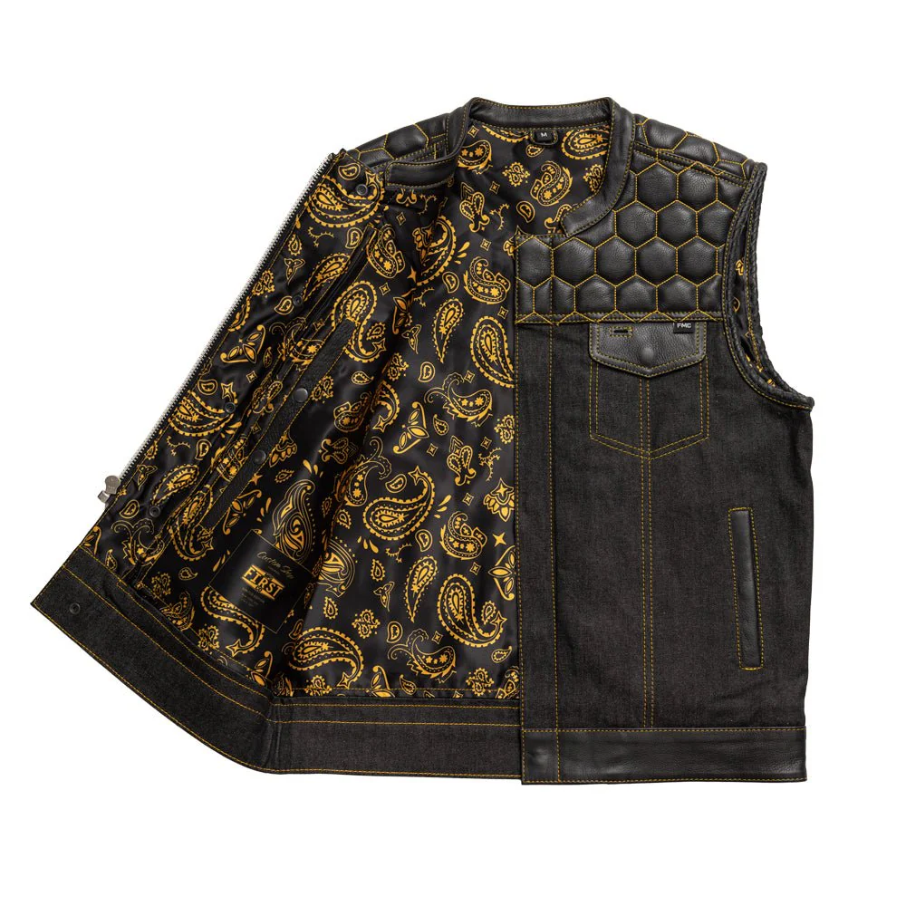 Hornet - Men's Denim Motorcycle Vest - Limited Edition - Image 5