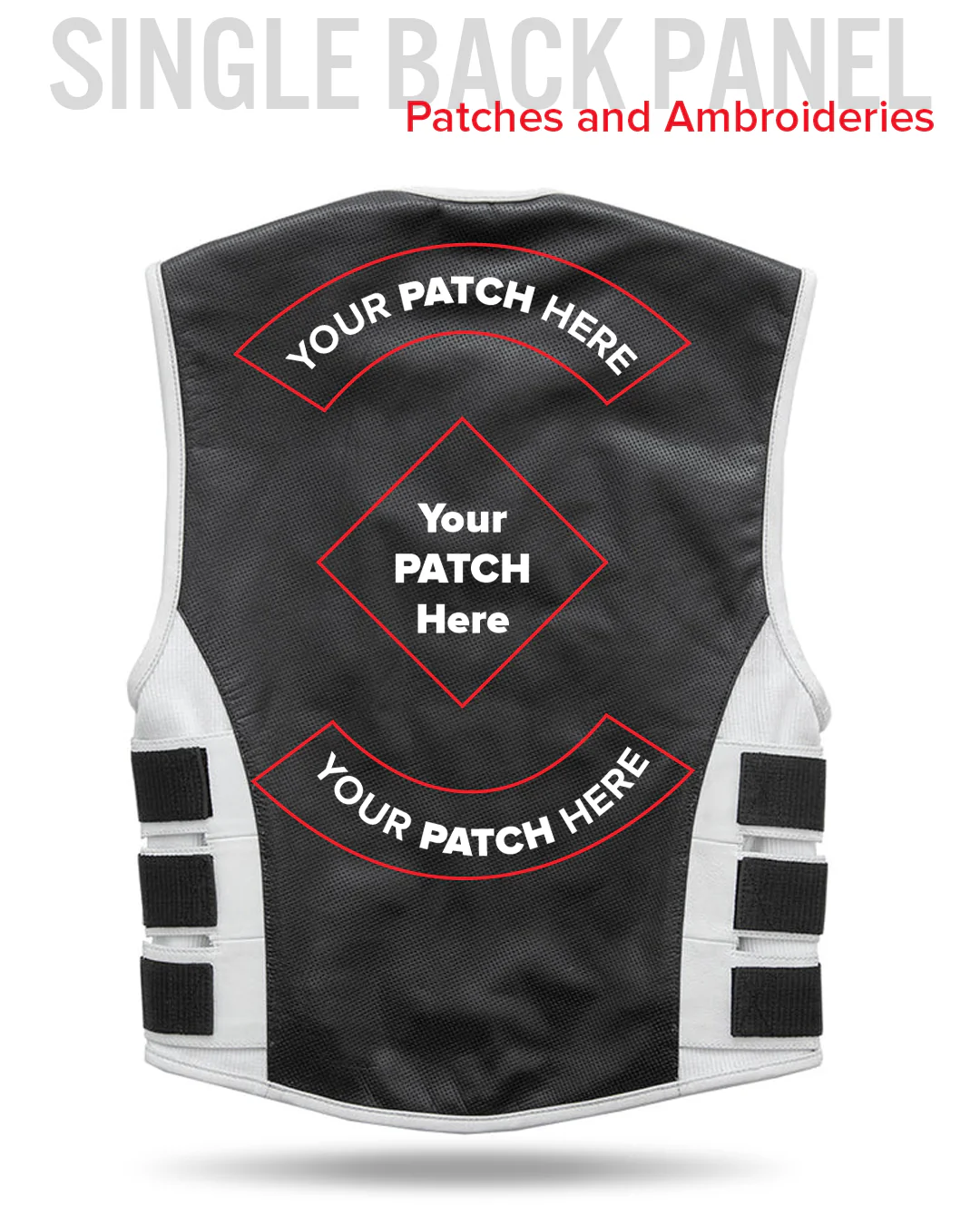 Jailbreak - Men's Swat Style Motorcycle Leather Vest - Image 9