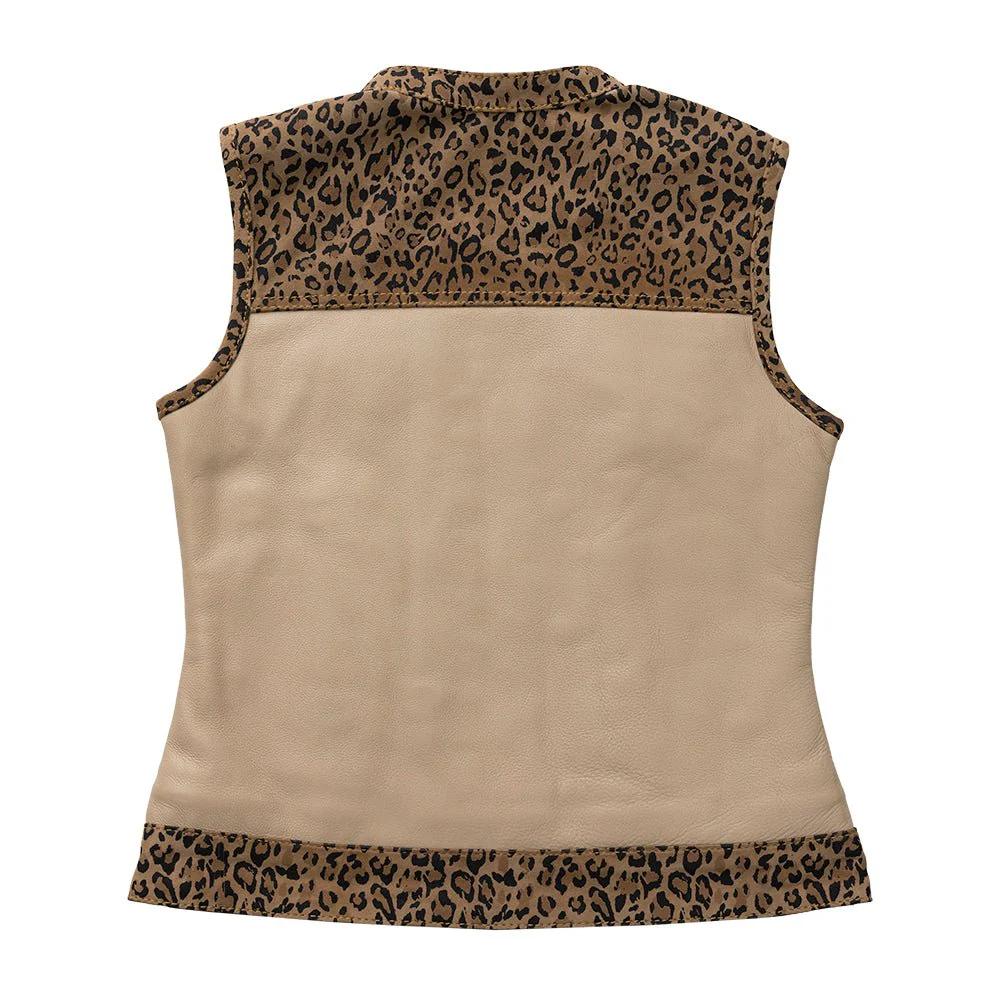 Josie Women's Club Style Leather Vest (Limited Edition) - Image 2