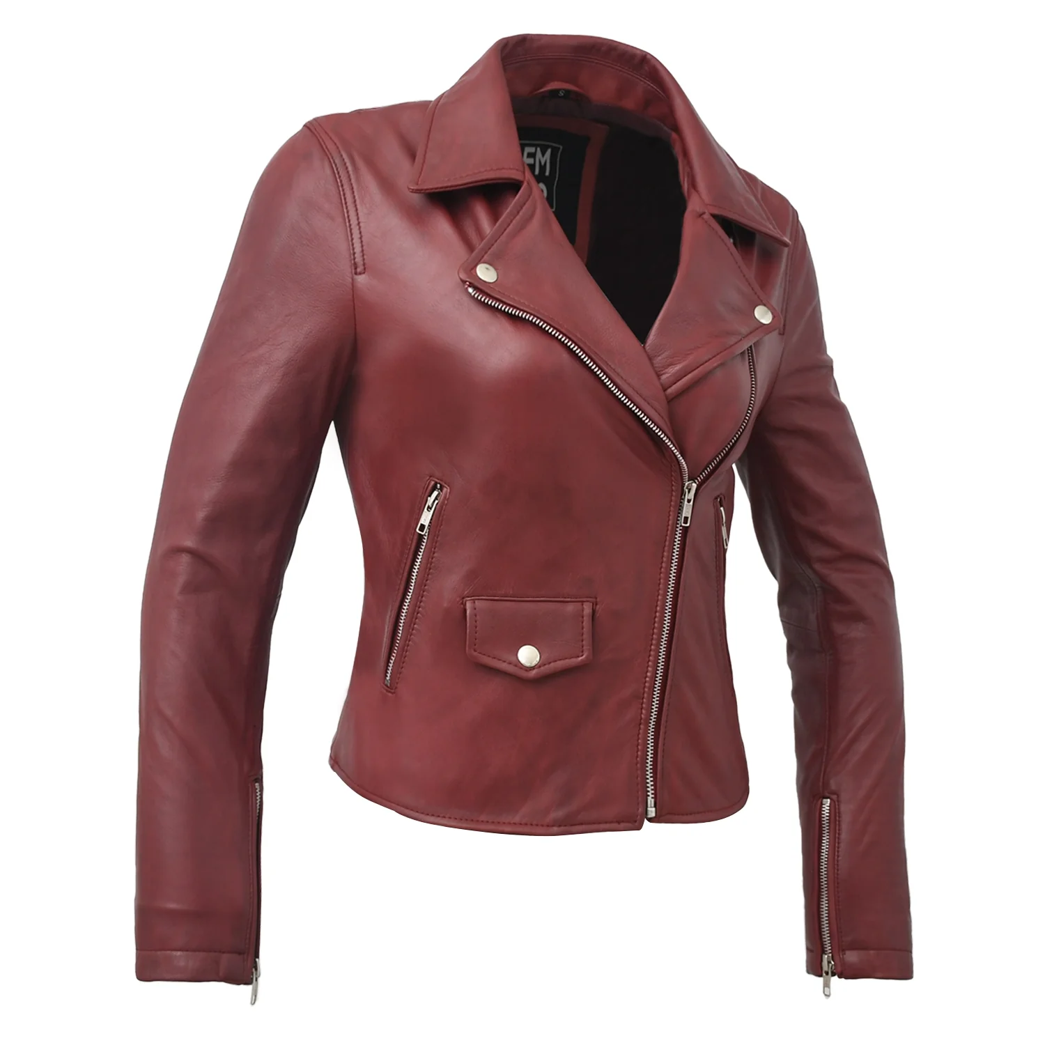 Lennox  Moto Style Leather Jacket - Image 15