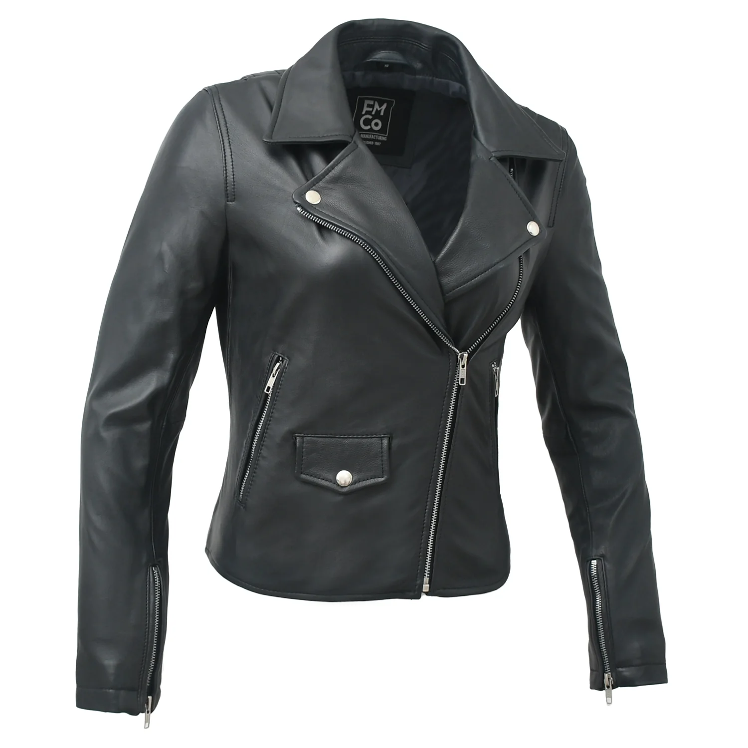 Lennox  Moto Style Leather Jacket - Image 26
