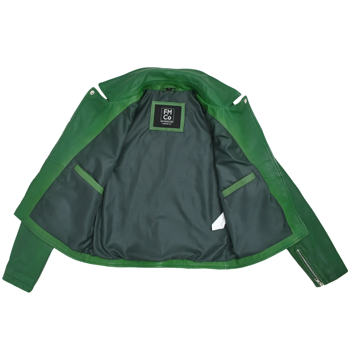 Lennox  Moto Style Leather Jacket - Image 7