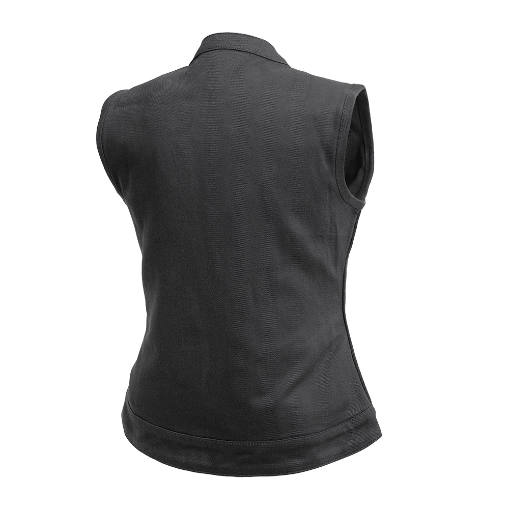 Lexy Women's Motorcycle Twill Vest - Image 2