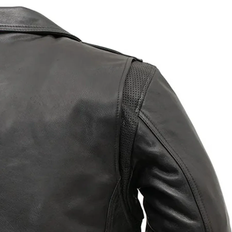 Enforcer Men's Motorcycle Leather Jacket - Image 6