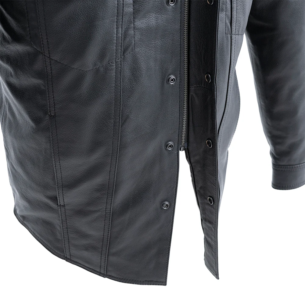 Vigilante Motorcycle Leather Shirt - Image 3