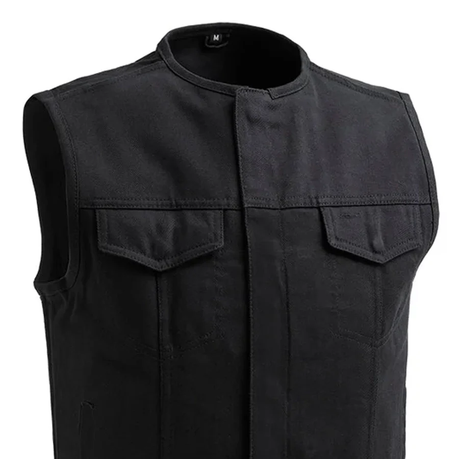 No Limit - Men's Motorcycle Twill Vest - Image 4