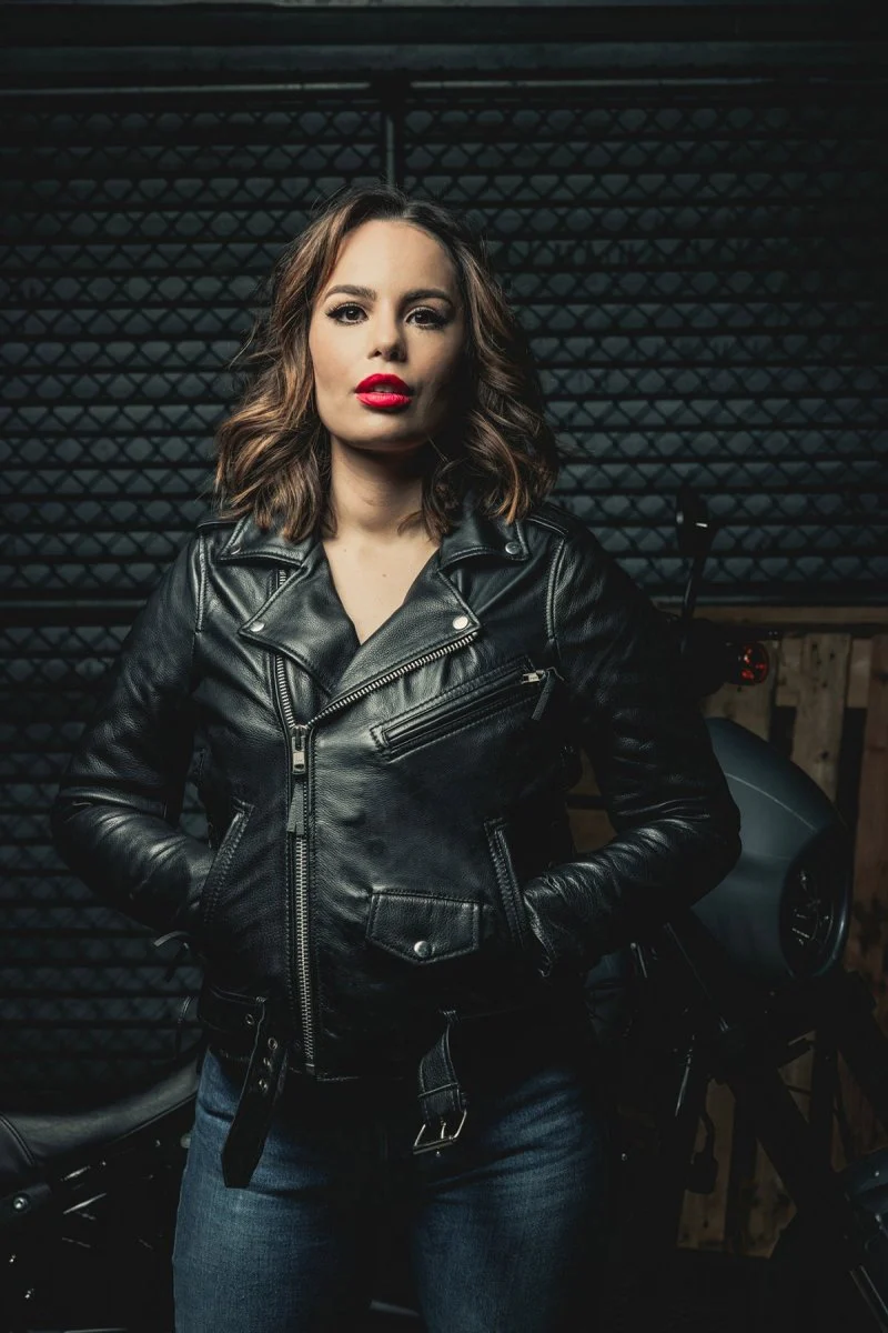 Popstar Women's Motorcycle Leather Jacket - Image 6