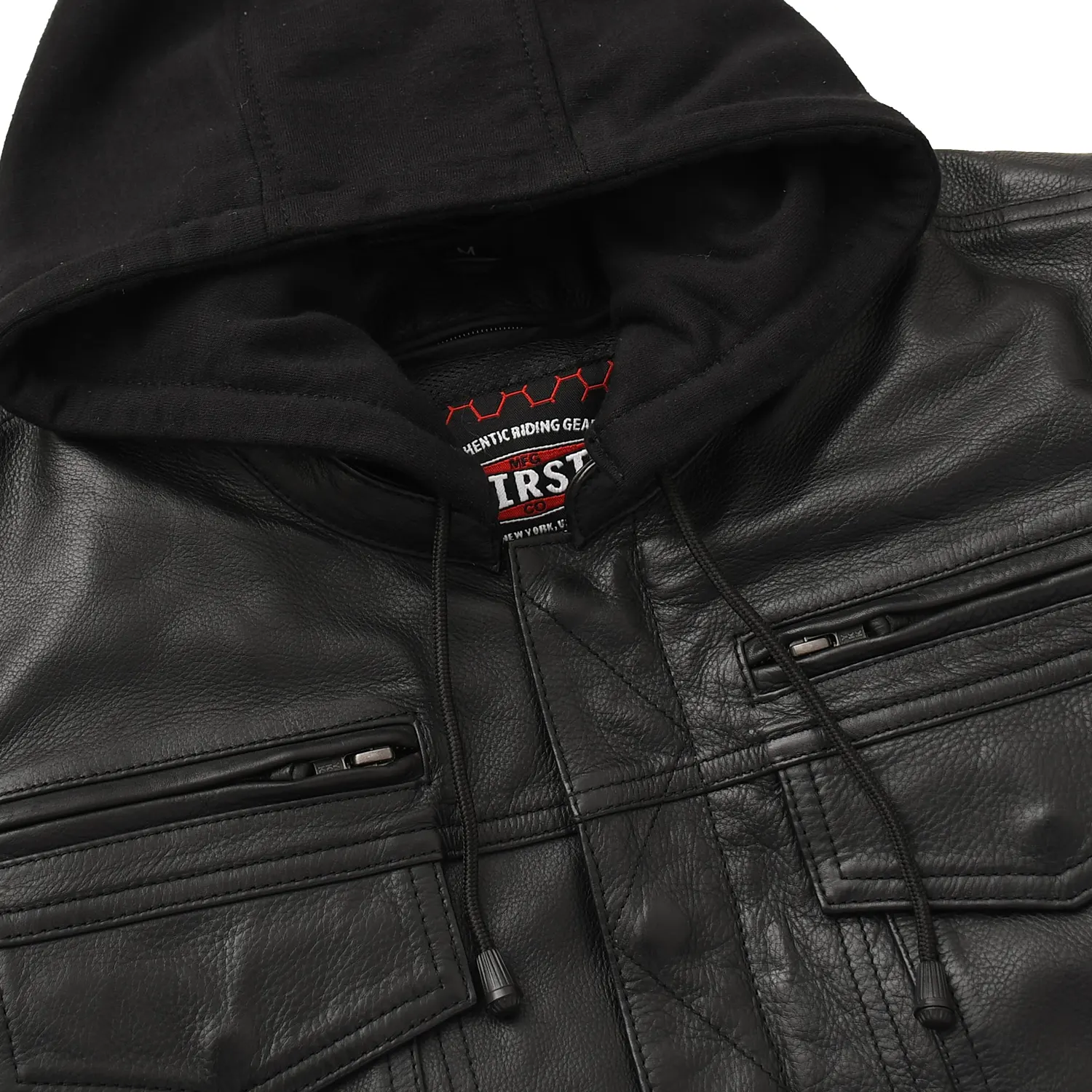 Nightstrike Men’s Motorcycle Leather Jacket - Image 5