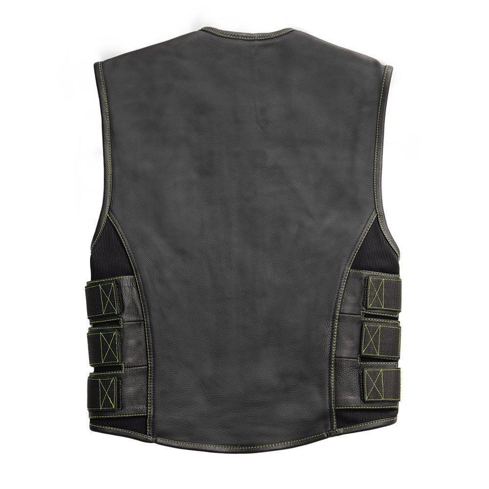 Ninja - Men's Swat Style Leather Motorcycle Vest - Limited Edition - Image 2
