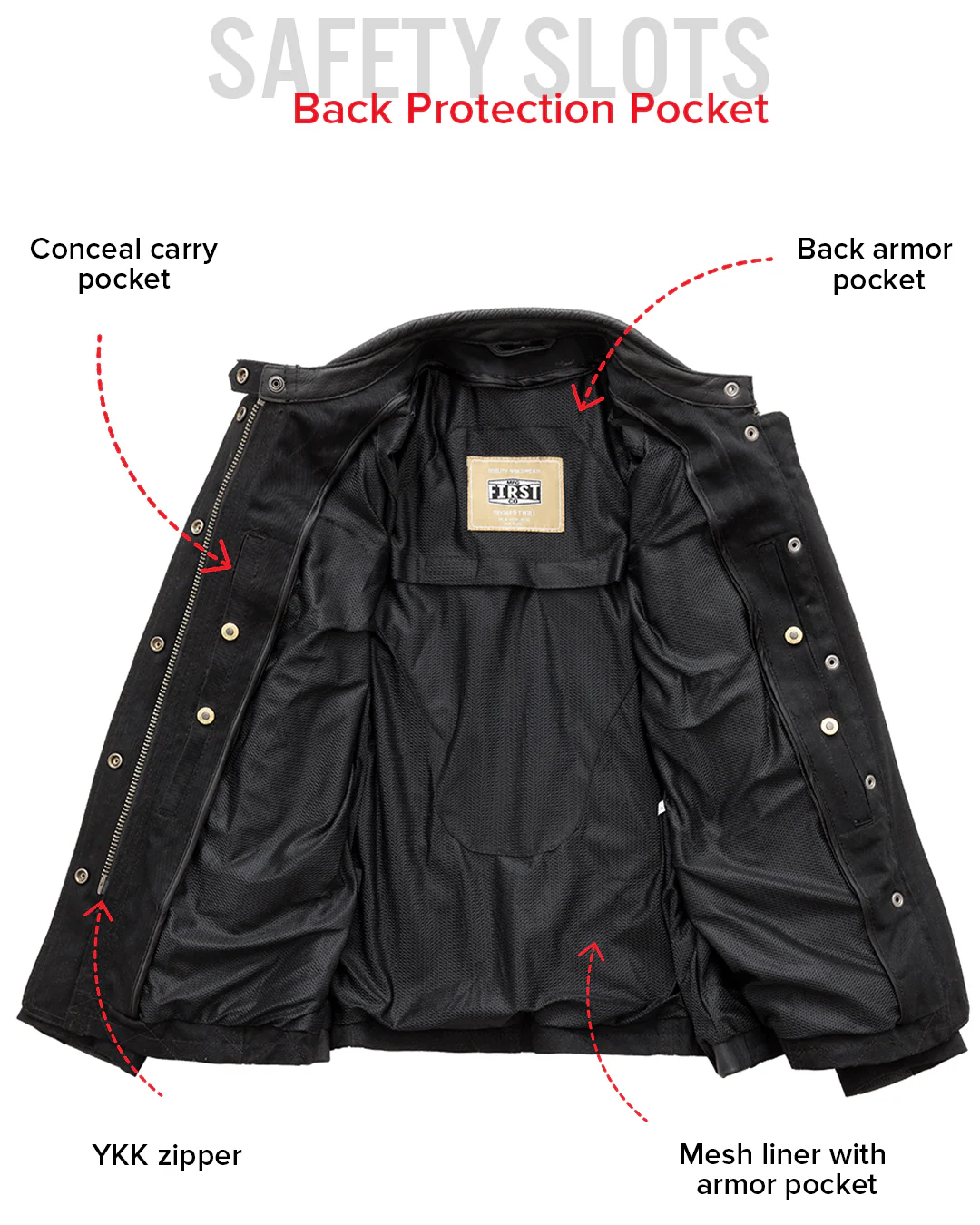 Outcast - Women's Twill Motorcycle Jacket - Image 7