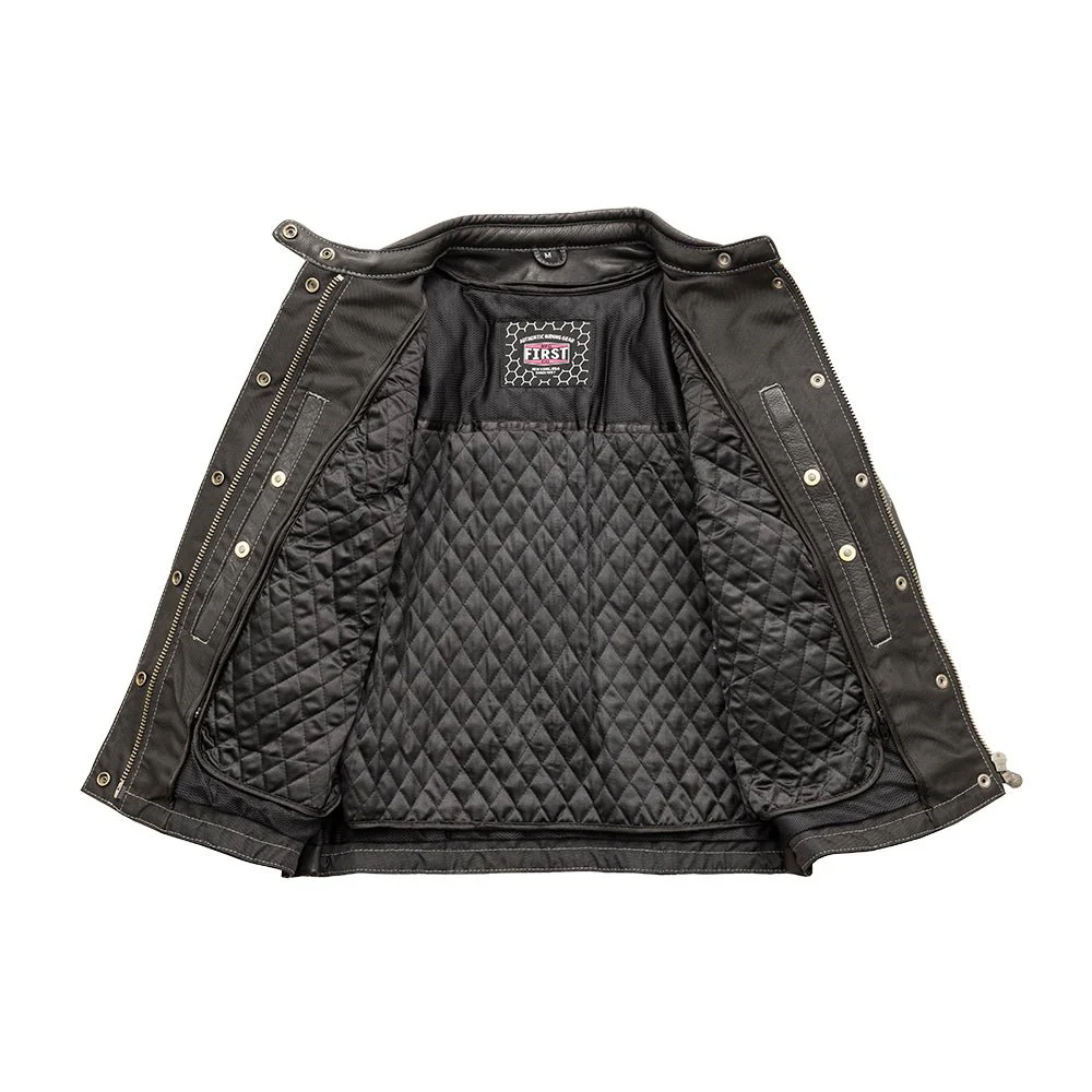 Outlander - Women's Motorcycle Leather Jacket - Image 4