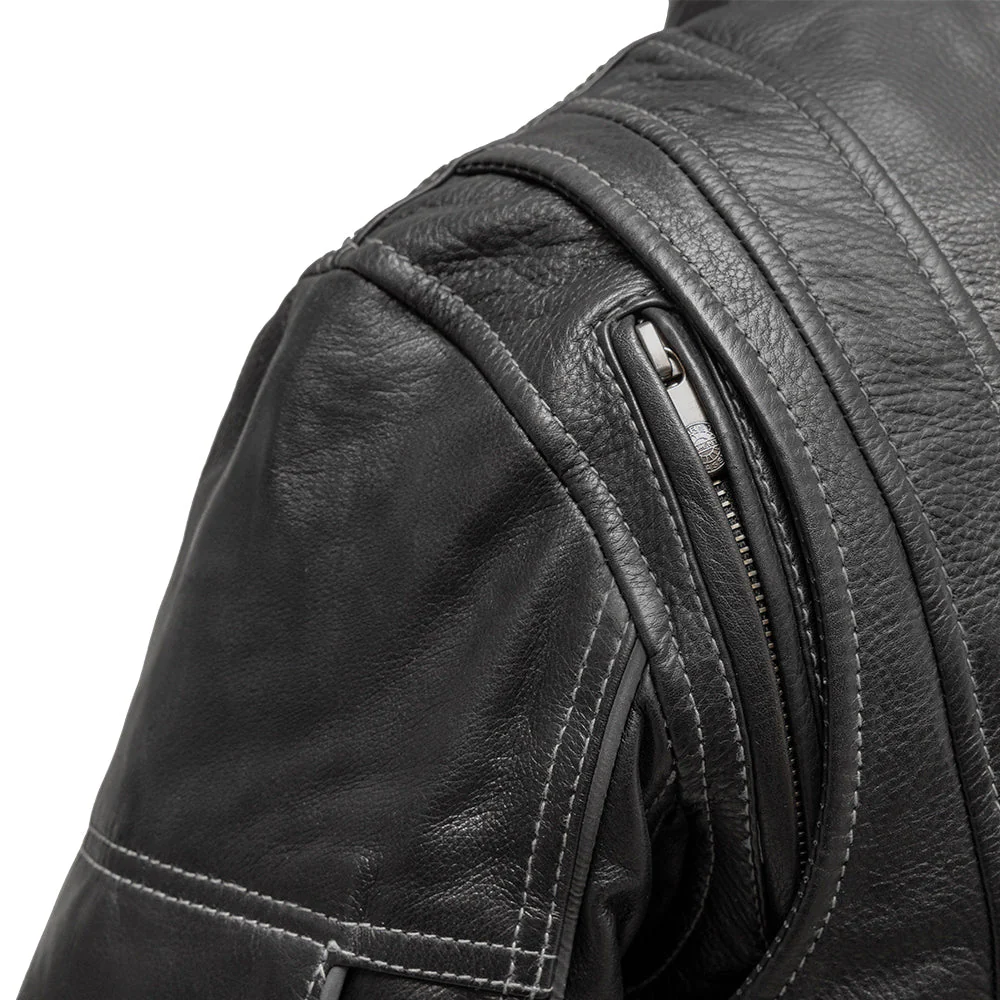 Outlander - Women's Motorcycle Leather Jacket - Image 6