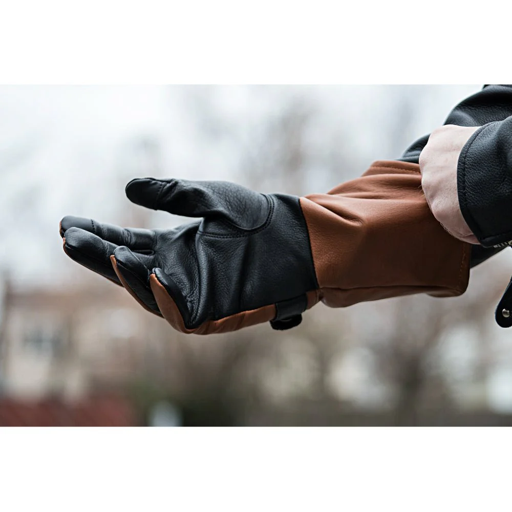 Phenom Men's Motorcycle Leather Gauntlet Whiskey - Image 4