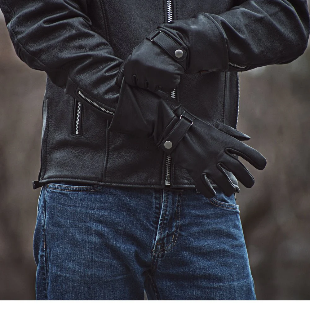 Phenom - Men's Motorcycle Leather Gauntlet - Image 3
