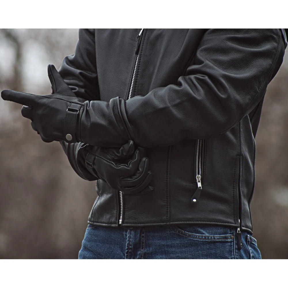 Phenom - Men's Motorcycle Leather Gauntlet - Image 4