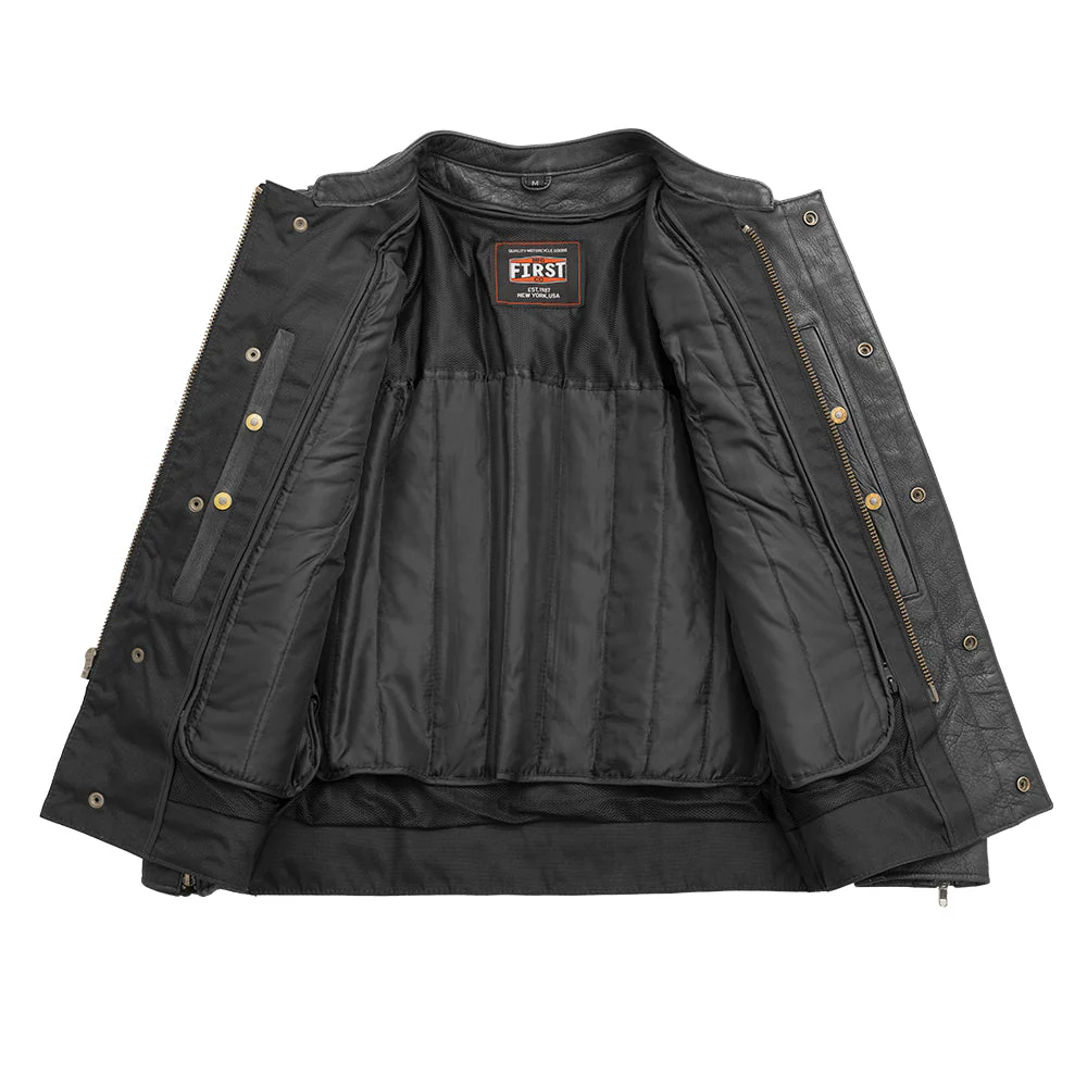 Raider Men's Motorcycle Leather Jacket - Image 6