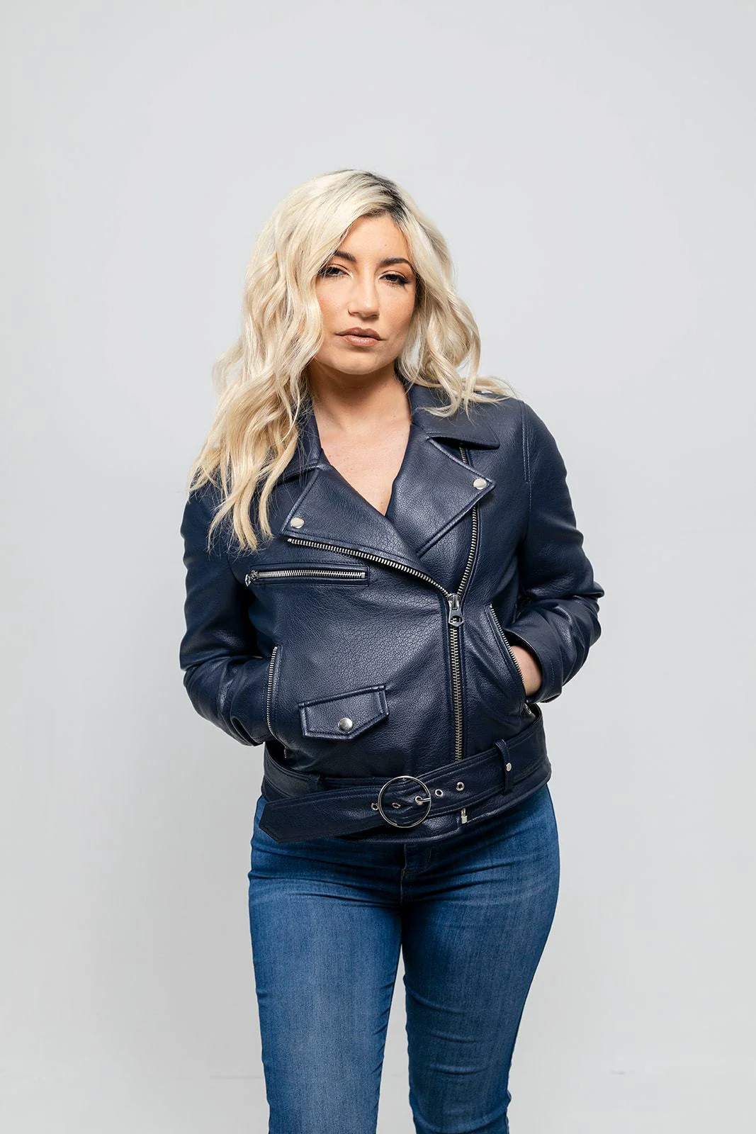 Remy - Women's Vegan Faux Leather Jacket - Image 6