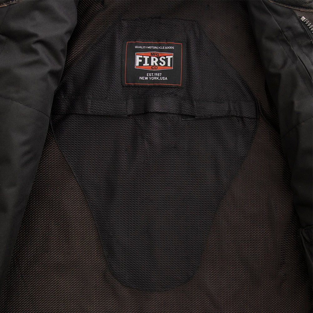Sharp Shooter Men's Motorcycle Leather Vest - Image 15
