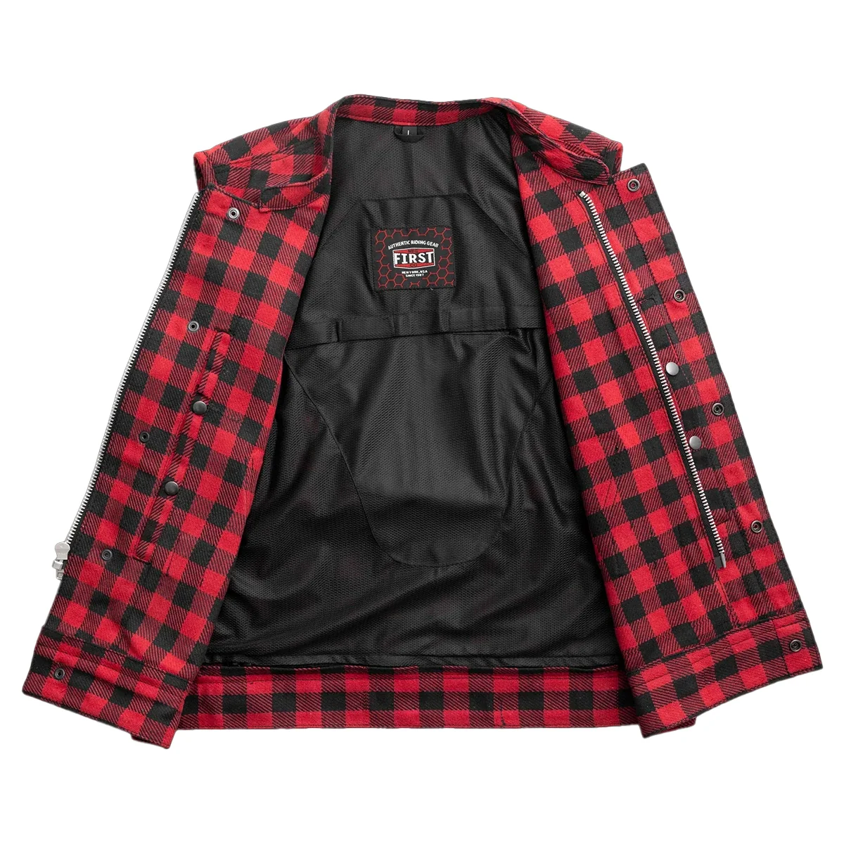 Sharp Shooter Moto Men's Canvas Vest - Recycled - Image 11