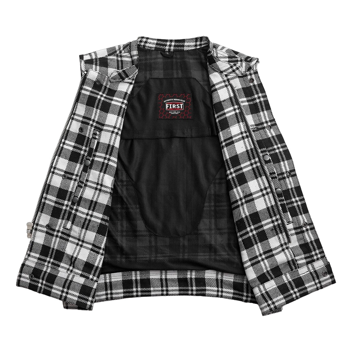 Sharp Shooter Moto Men's Canvas Vest - Recycled - Image 5