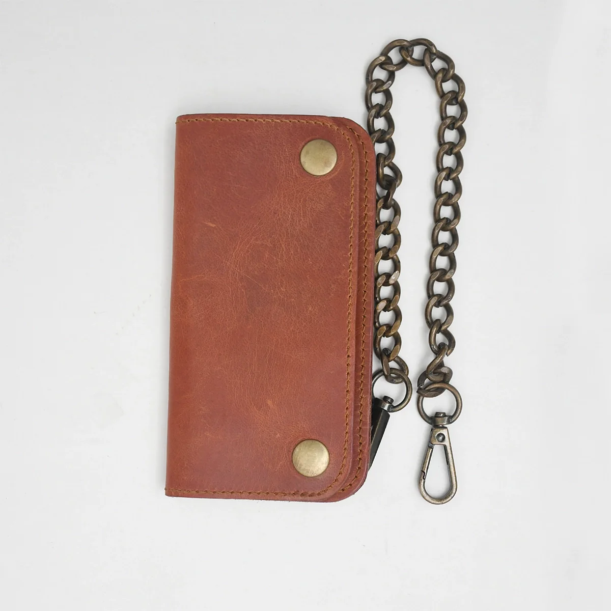 SMALL TRUCKER - Vegetable Tanned Leather Wallet - Image 34