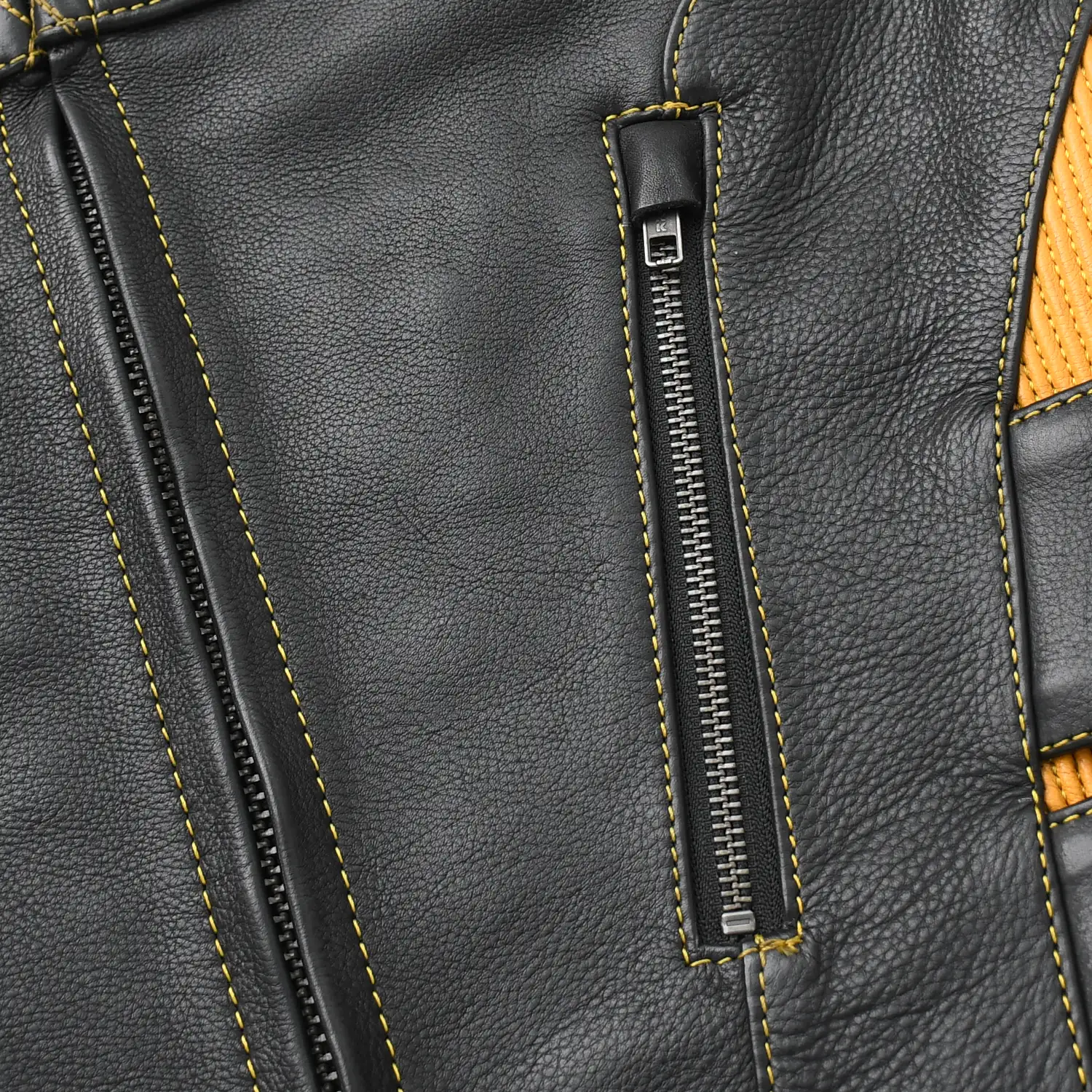 Tactical Emerald Men’s Motorcycle Leather Vest - Image 32
