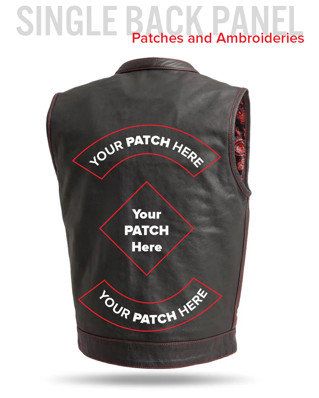 The Cut Men's Motorcycle Leather Vest, Multiple Color Options - Image 45