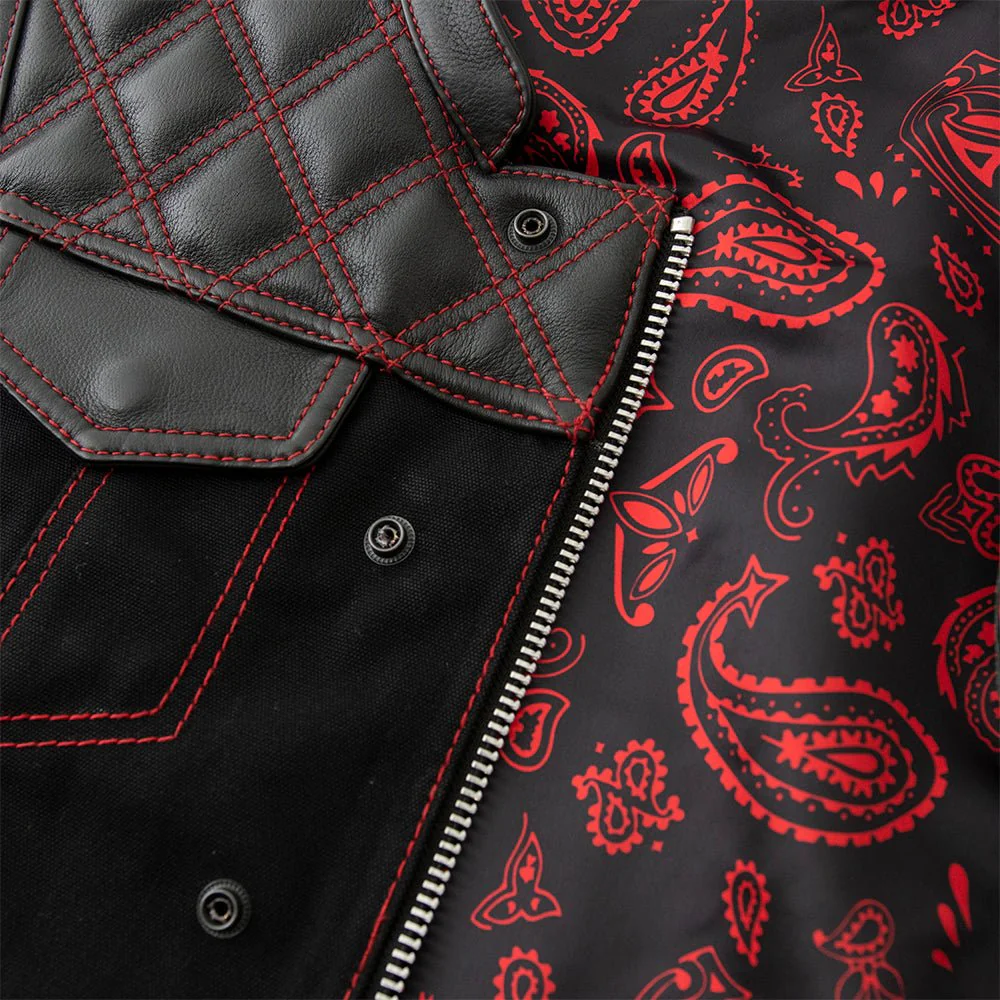 Demon - Men's Club Style Leather Vest - Limited Edition - Image 3