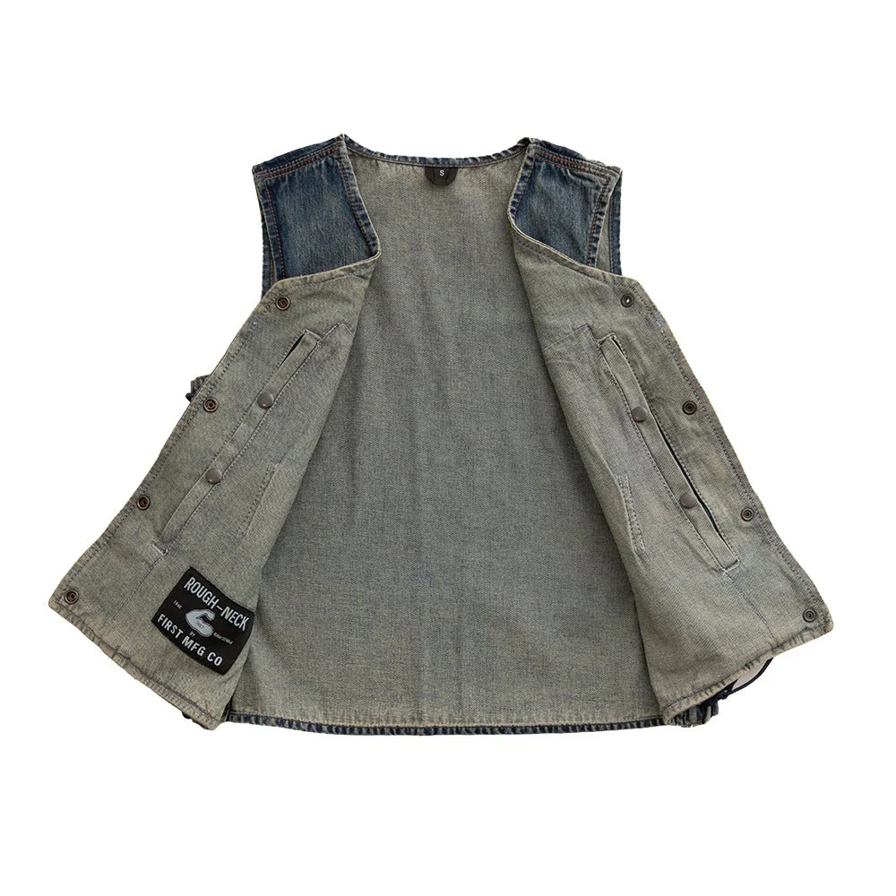 Tiff Women's Motorcycle Denim Vest - Image 3