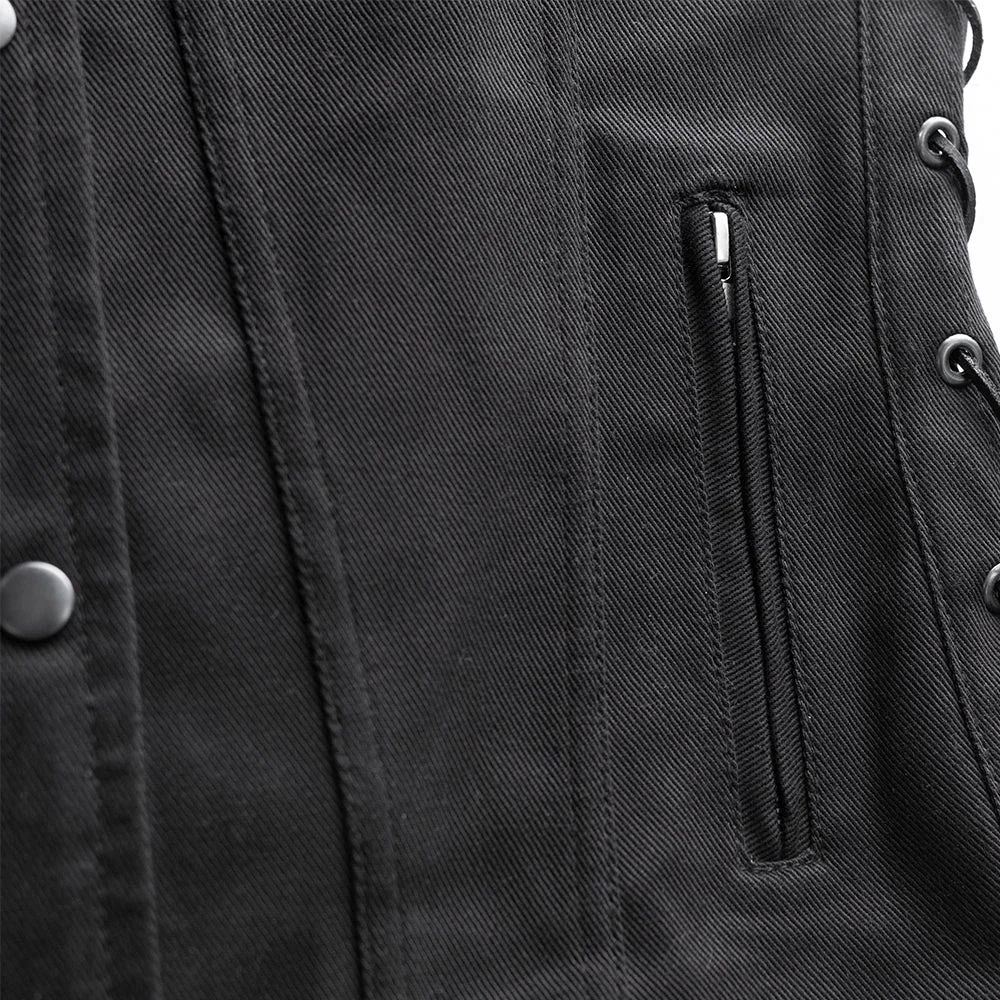 Tiff Women's Motorcycle Twill Vest - Image 4