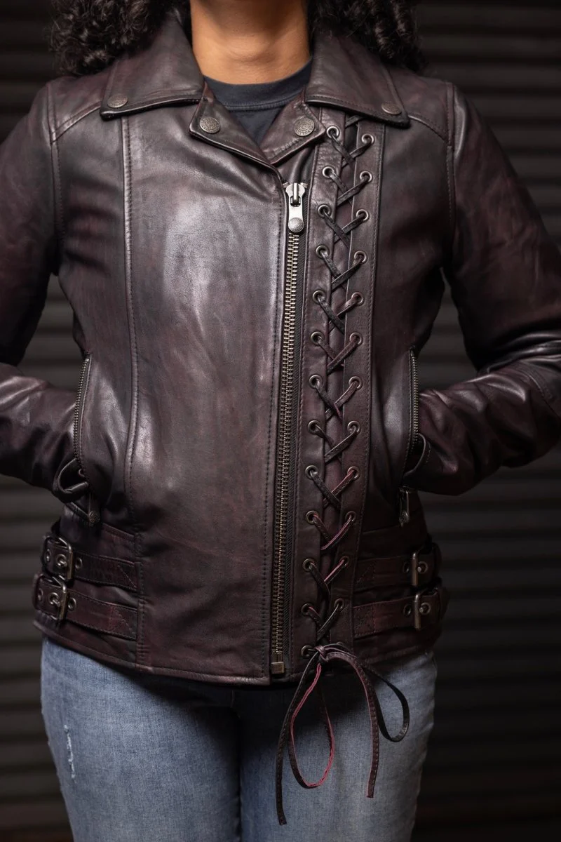 Wildside - Women's Motorcycle Leather Jacket - Image 6