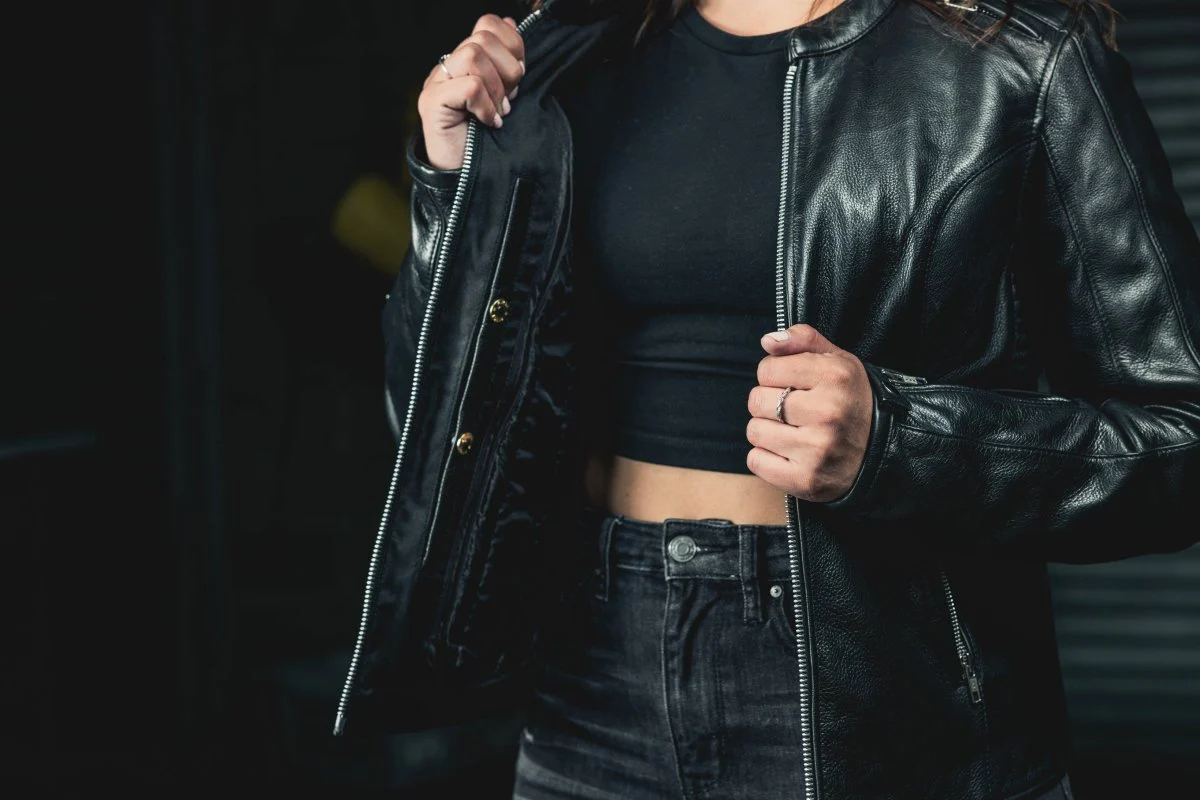 Cyclone - Women's Motorcycle Leather Jacket - Image 8