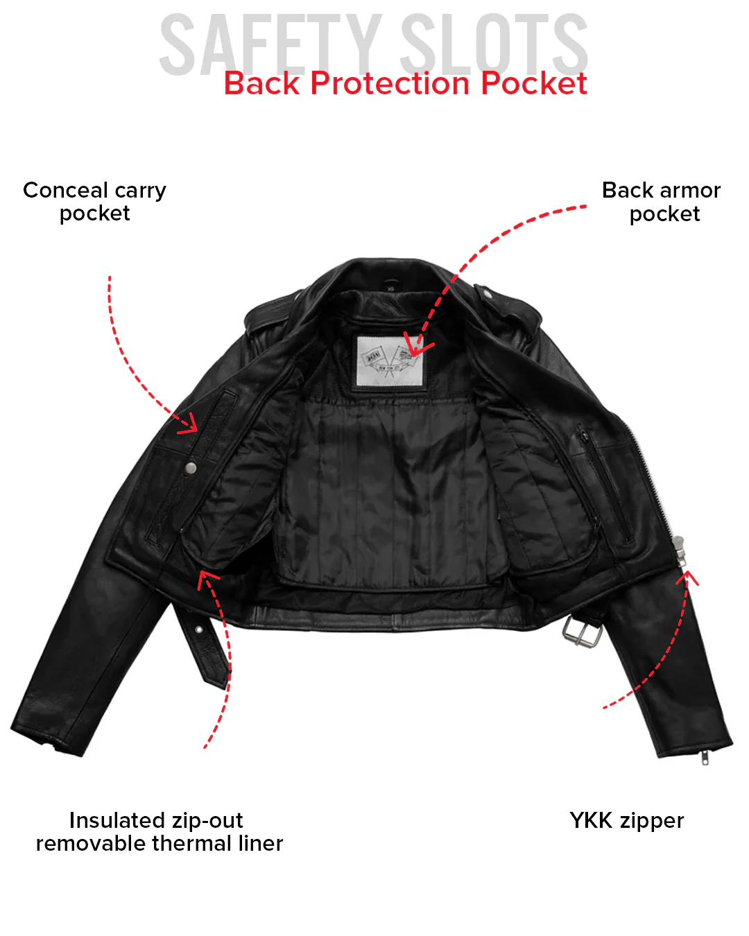 Imogen - Women's Motorcycle Leather Jacket - Image 10