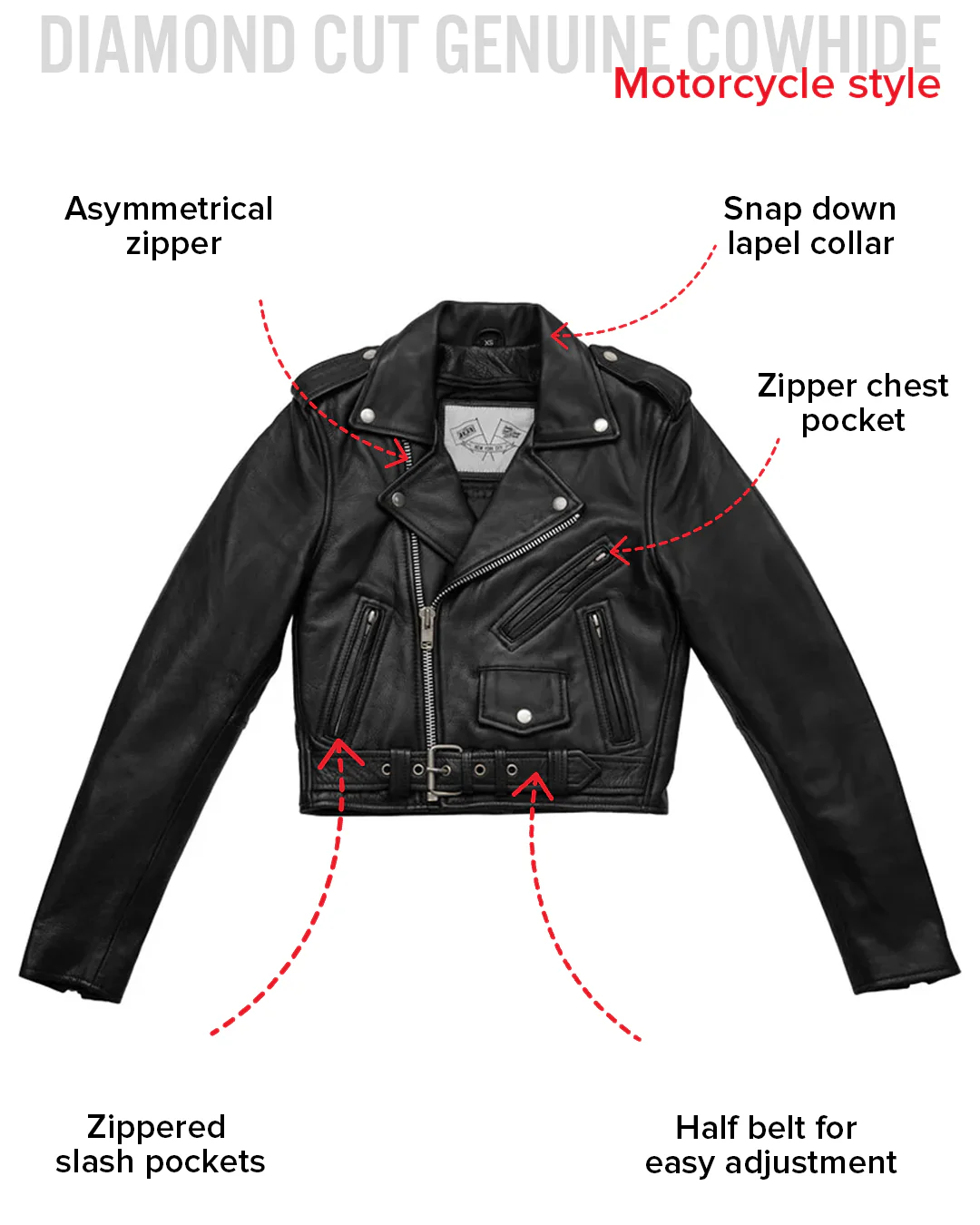Imogen - Women's Motorcycle Leather Jacket - Image 9